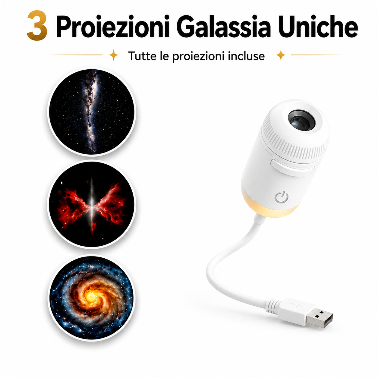 1 Proiettore + 3 Dischi
