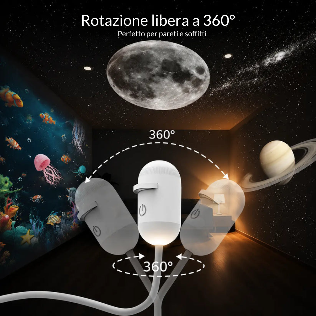 Nebulora™ Proiettore Galassia | 3 Motivi